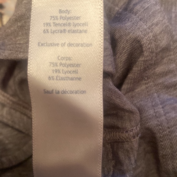 Ivivva Lululemon Serene Heart Tank grey size 12 tank tops dance yoga athletic - Picture 8 of 12